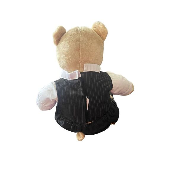 Build A Bear Workshop Kids Brown Dressed With Formal Wear Bear Stuffed Plush Toy - Picture 2 of 12